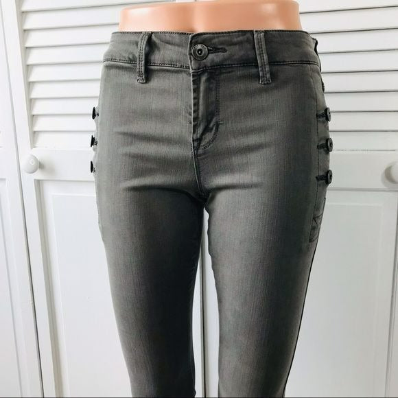 PISTOLA Gray Crop Skinny Jeans Size 26