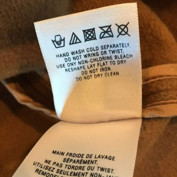 ANTHROPOLOGIE Meadow Rue Brown Buckled Felt Layered Skirt Size 4