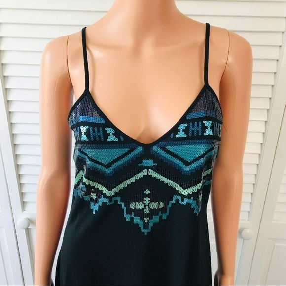 EXPRESS Black Spaghetti Strap Dress