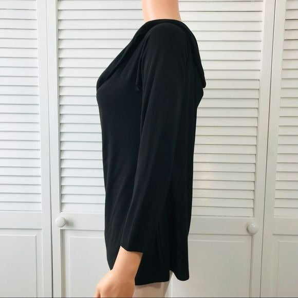 *NEW* WHITE HOUSE BLACK MARKET Black Foldover Top
