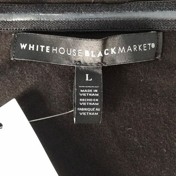 *NEW* WHITE HOUSE BLACK MARKET Black Foldover Top