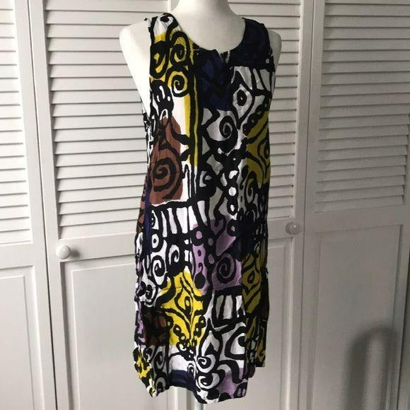 Peppermint Bay Multi Color Rayon Dress Size L