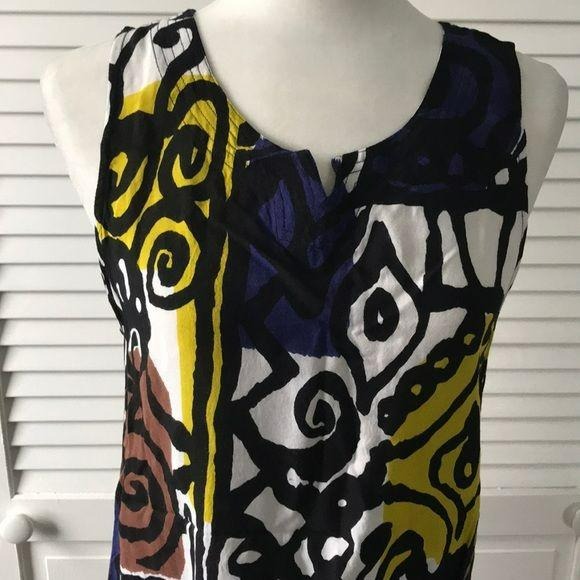 Peppermint Bay Multi Color Rayon Dress Size L