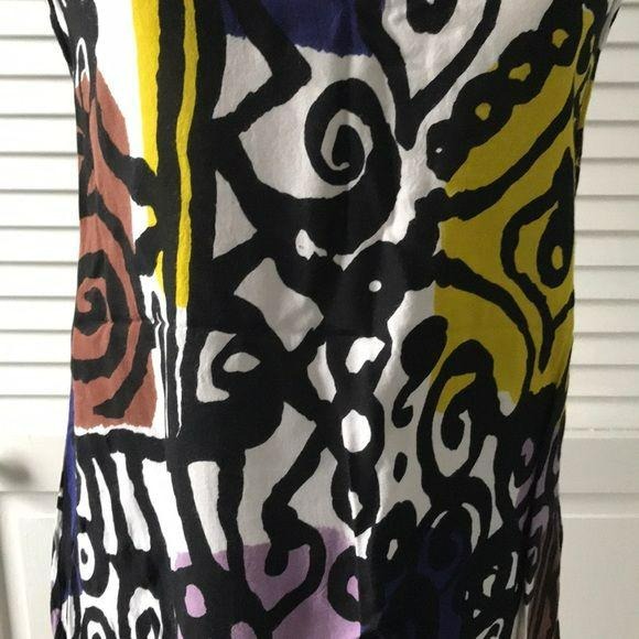Peppermint Bay Multi Color Rayon Dress Size L