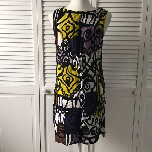 Peppermint Bay Multi Color Rayon Dress Size L