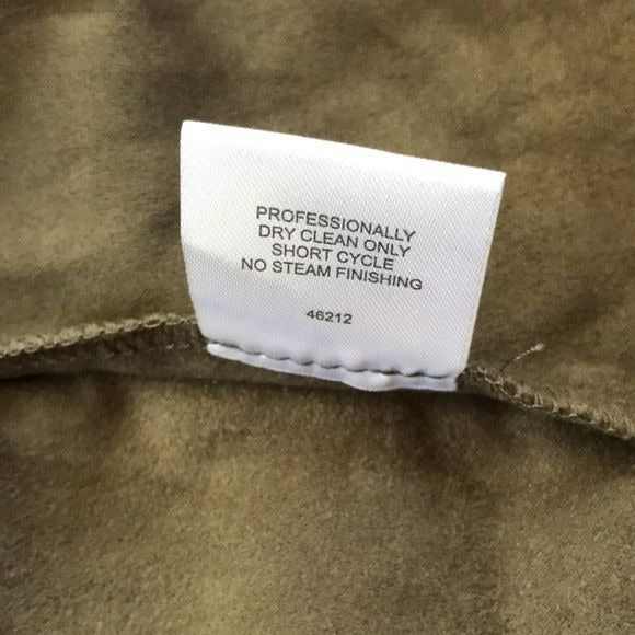 ROMEO & JULIET Green Suede Open Front Jacket Size S