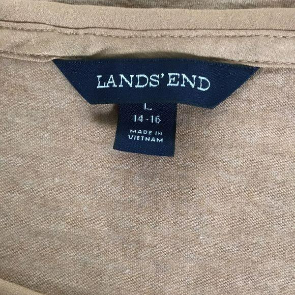 LAND’S END Brown Long Sleeve Top Size L