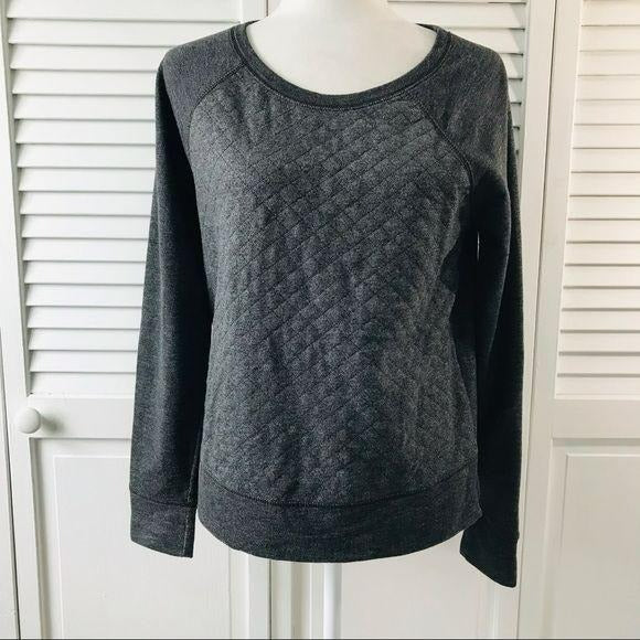 AERIE Gray Scoop Neck Gray Sweater Size Medium