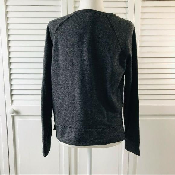 AERIE Gray Scoop Neck Gray Sweater Size Medium