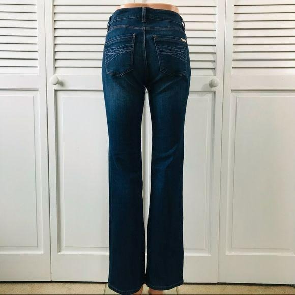 WHITE HOUSE BLACK MARKET Blue Boot Leg Jeans
