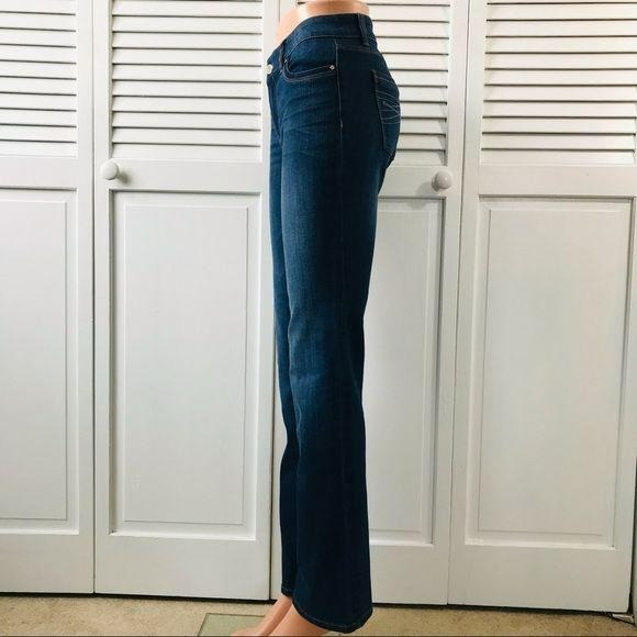WHITE HOUSE BLACK MARKET Blue Boot Leg Jeans