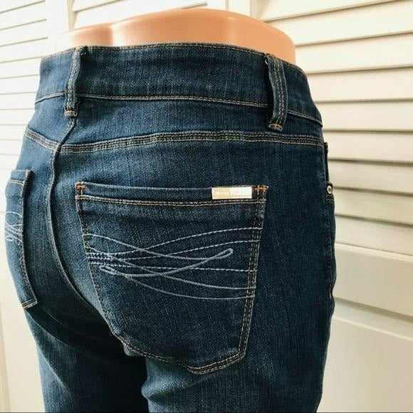 WHITE HOUSE BLACK MARKET Blue Boot Leg Jeans