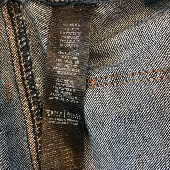 WHITE HOUSE BLACK MARKET Blue Boot Leg Jeans