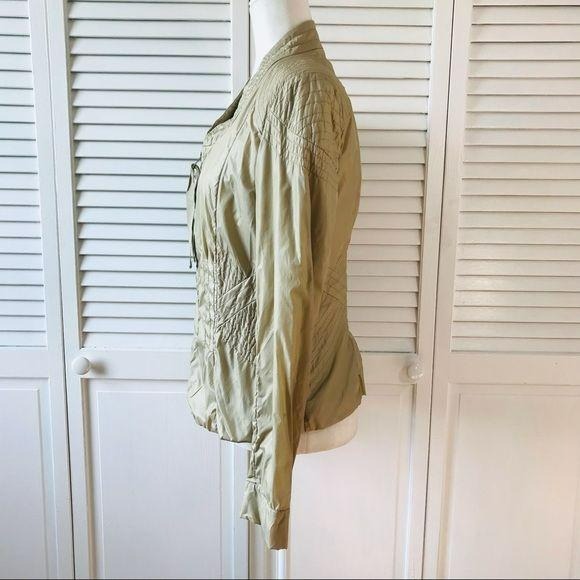 ELIE TAHARI Beige Windbreaker Jacket Size 8