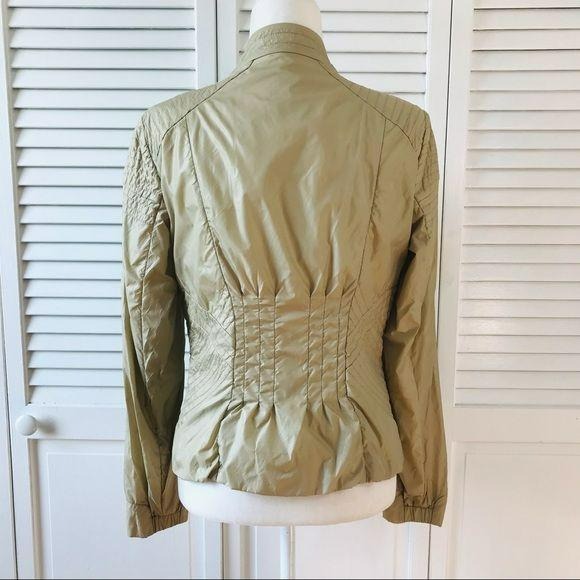 ELIE TAHARI Beige Windbreaker Jacket Size 8