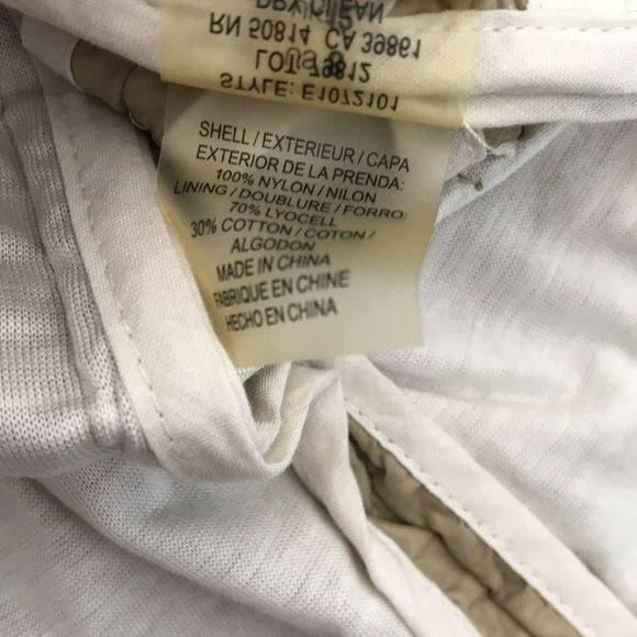 ELIE TAHARI Beige Windbreaker Jacket Size 8