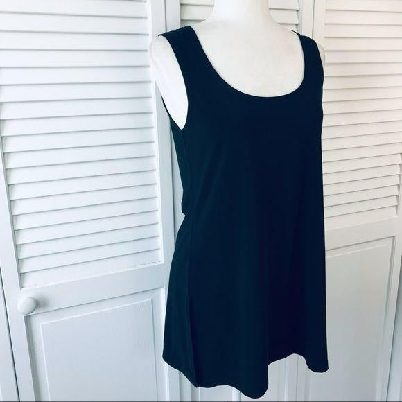 SLINKY BRAND Black Sleeveless Shirt Size S