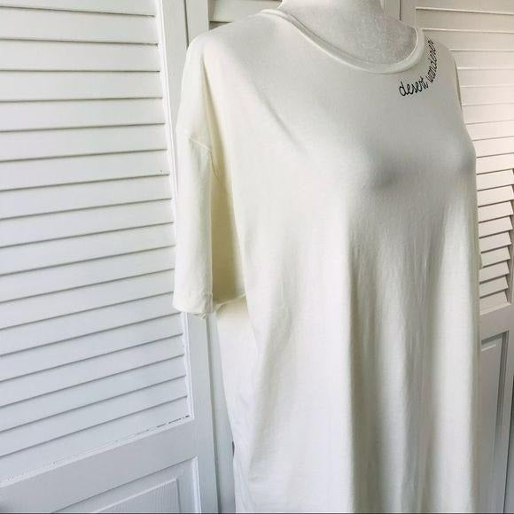 *NEW* 7 FOR ALL MANKIND Cream Shirt Size L