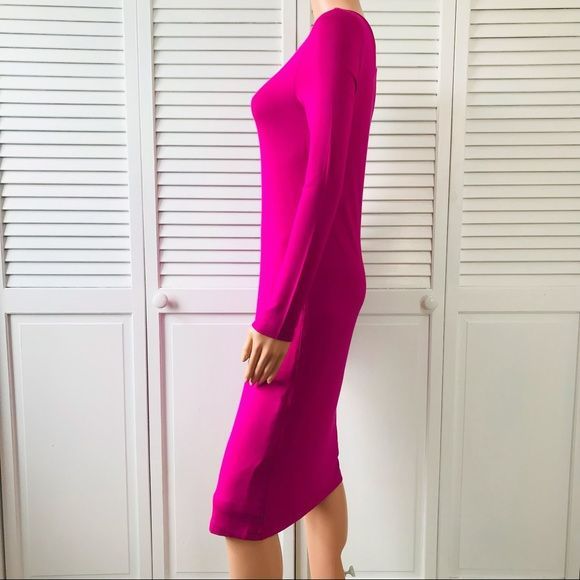J. PETERMAN Pink Double Lined Stretch Knit Dress Size XXS