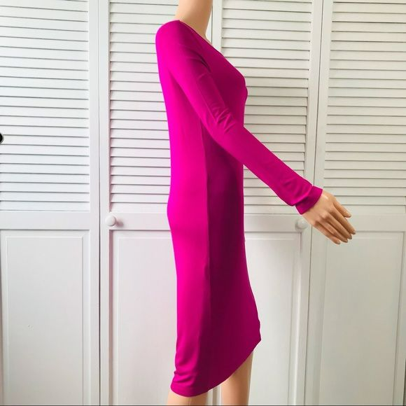 J. PETERMAN Pink Double Lined Stretch Knit Dress Size XXS
