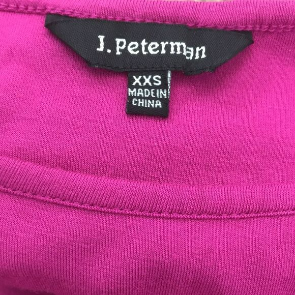J. PETERMAN Pink Double Lined Stretch Knit Dress Size XXS
