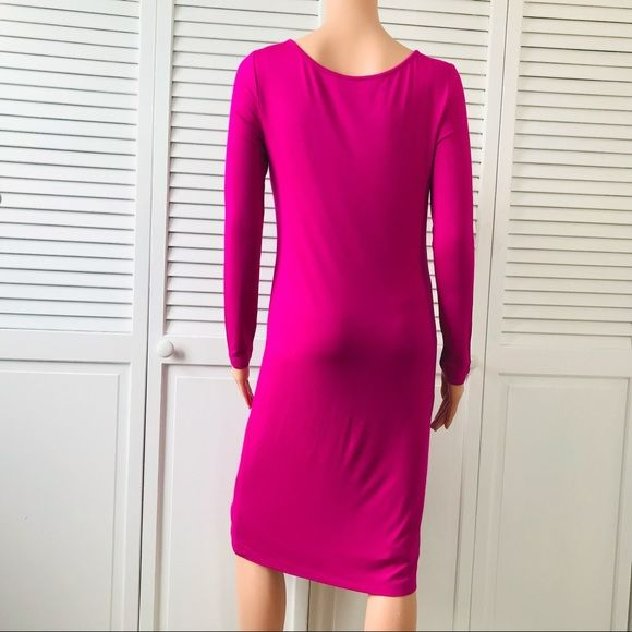 J. PETERMAN Pink Double Lined Stretch Knit Dress Size XXS
