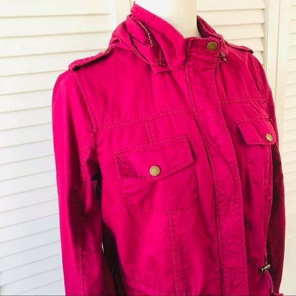 BONGO Dark Pink Hooded Jacket Size M