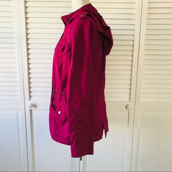 BONGO Dark Pink Hooded Jacket Size M