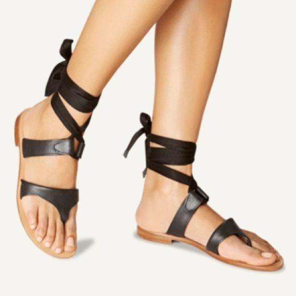 SARAH FLINT Black Grear Sandals