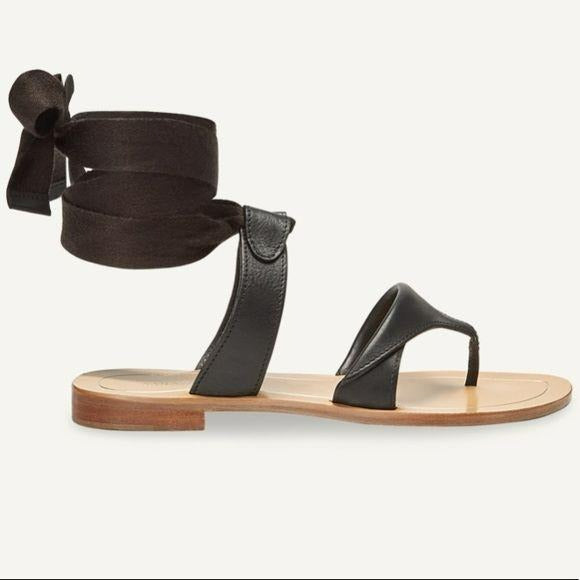 SARAH FLINT Black Grear Sandals