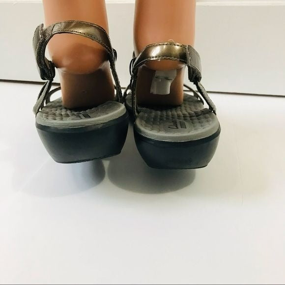CALRKS Collection Bronze Sandals Size 11