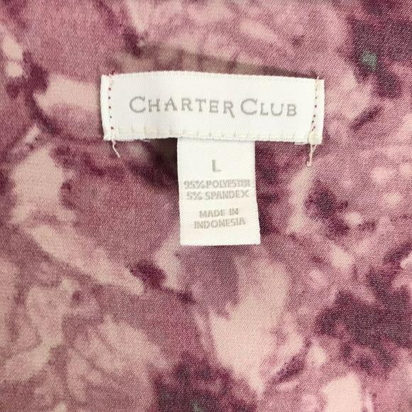 *NEW* CHARTER CLUB Pink Sleeveless Blouse Size L