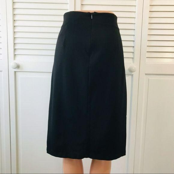 CARMEN MARC VALVO Black Pencil Skirt
