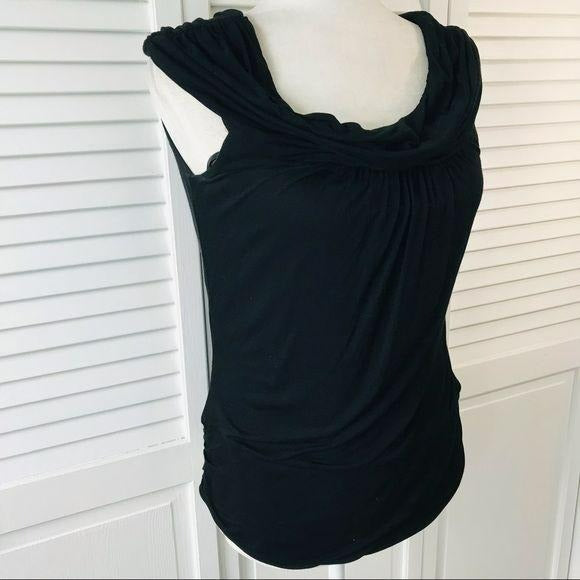 *NEW* WHITE HOUSE BLACK MARKET Black Sleeveless Top