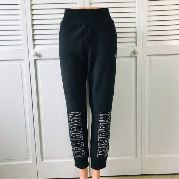 CHAMPION Reverse Weave Black Sweatpants Size L