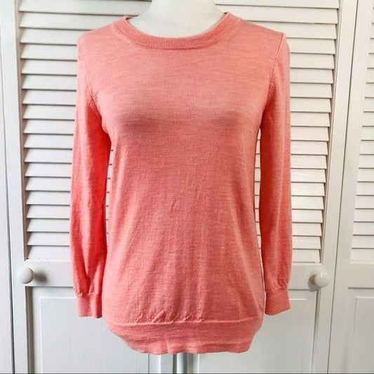 J. CREW Pink Scoop Neck Sweater Size M