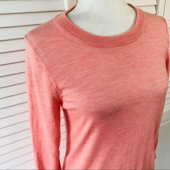 J. CREW Pink Scoop Neck Sweater Size M