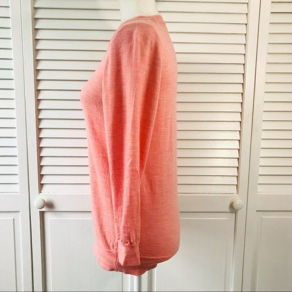 J. CREW Pink Scoop Neck Sweater Size M
