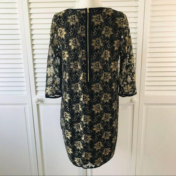 SAM & LAVI Rayon Sheer Sleeve Dress Size L