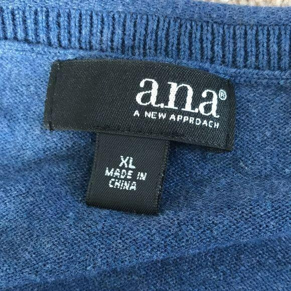 A.N.A. Blue Crew Neck Sweater