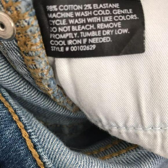 CLUB MONACO Distressed Jean Short Size 2