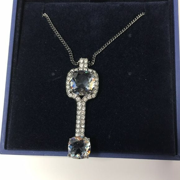 SWAROVSKI Silver Laureen Key Pendent Necklace (New in box)