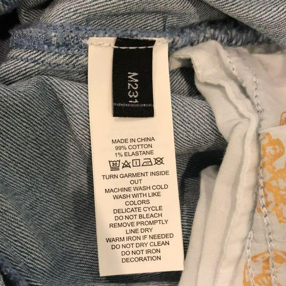 *NEW* KATE SPADE Blue Vintage Wide Leg Denim Jeans Size 28