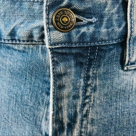 *NEW* KATE SPADE Blue Vintage Wide Leg Denim Jeans Size 28