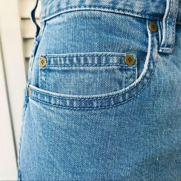 *NEW* KATE SPADE Blue Vintage Wide Leg Denim Jeans Size 28