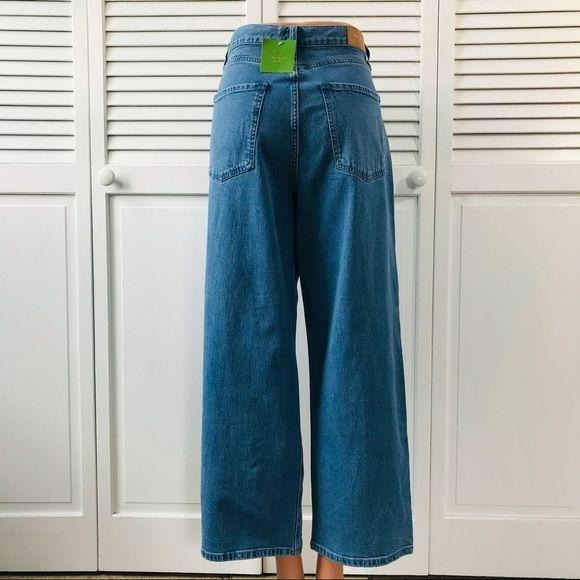 *NEW* KATE SPADE Blue Vintage Wide Leg Denim Jeans Size 28