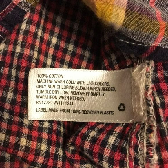 MERONA White Plaid Button Down Shirt