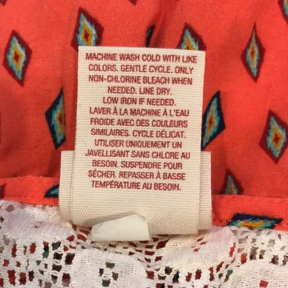MOSSIMO SUPPLY CO Orange Sleeveless Dress Size S