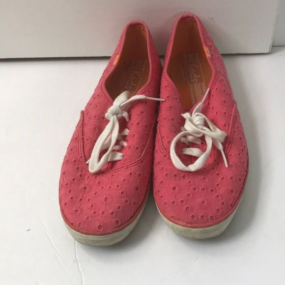 KEDS Coral Champion Eyelet Sneakers Size 8.5