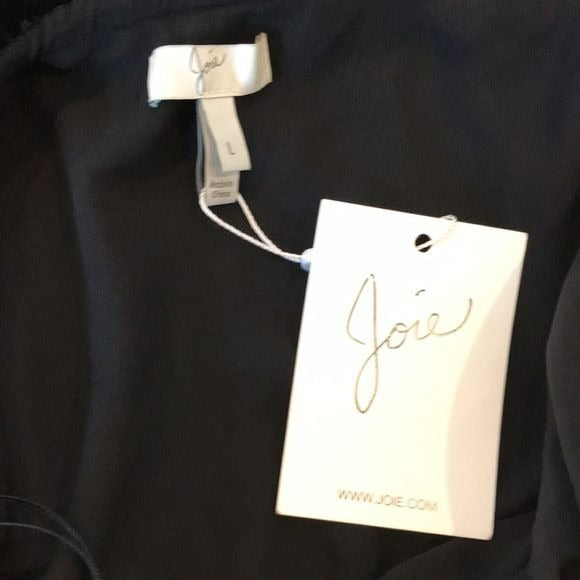 JOIE Kolda B Caviar Velvet One Shoulder Dress Size L *NEW*